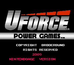 Uforce Power Games Title Screen